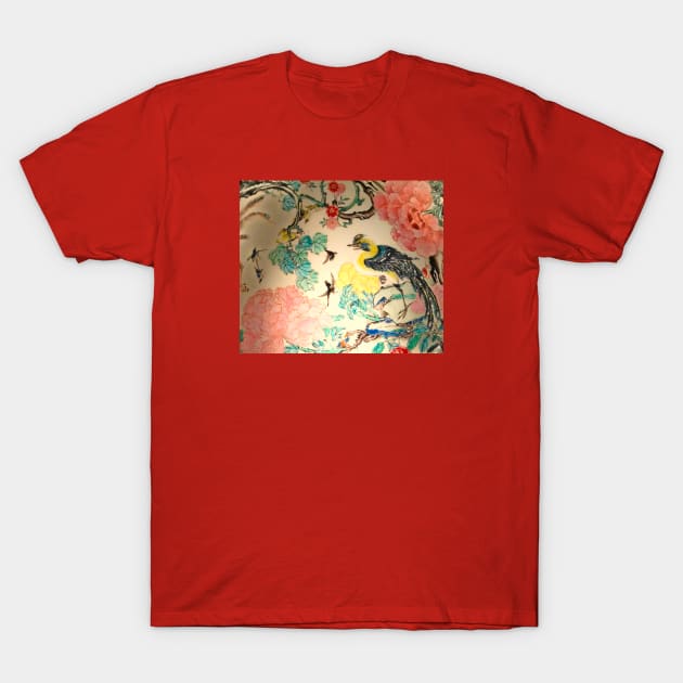 Birds and Peonies T-Shirt by ALifeSavored